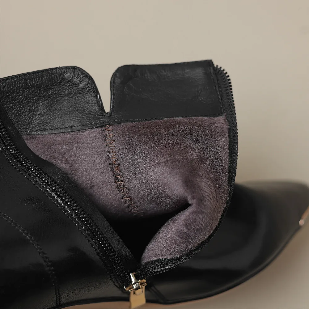 Elegantné dámy mačiatko päty jeseň členková obuv ukázal prst bočné zip nízkom podpätku krátke topánky vysokej kvality 2023 nové topánky pre ženy