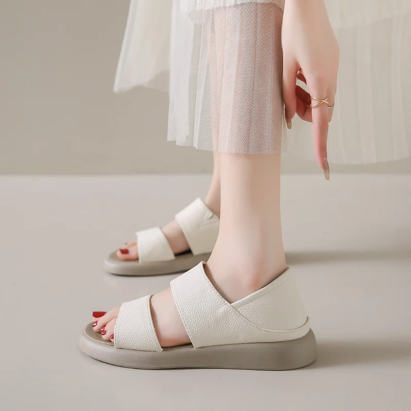 Letné Nové 2023 dámske Sandále Klinu Náklonu Platforma Topánky pre Ženy Vonkajšie Pláži Dizajnér Otvoriť Špičkou Topánky Žien Zapatos