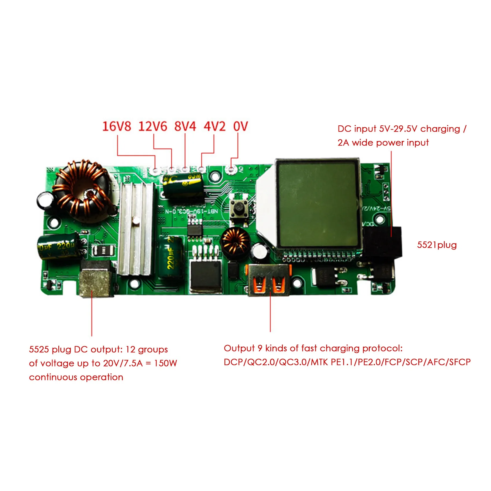 Polymérová Batéria Power Bank Box LCD Displej pre 40000MAh Moc Rada pre 4xPolymer Batérie DIY Powerbank Prípade Telefón