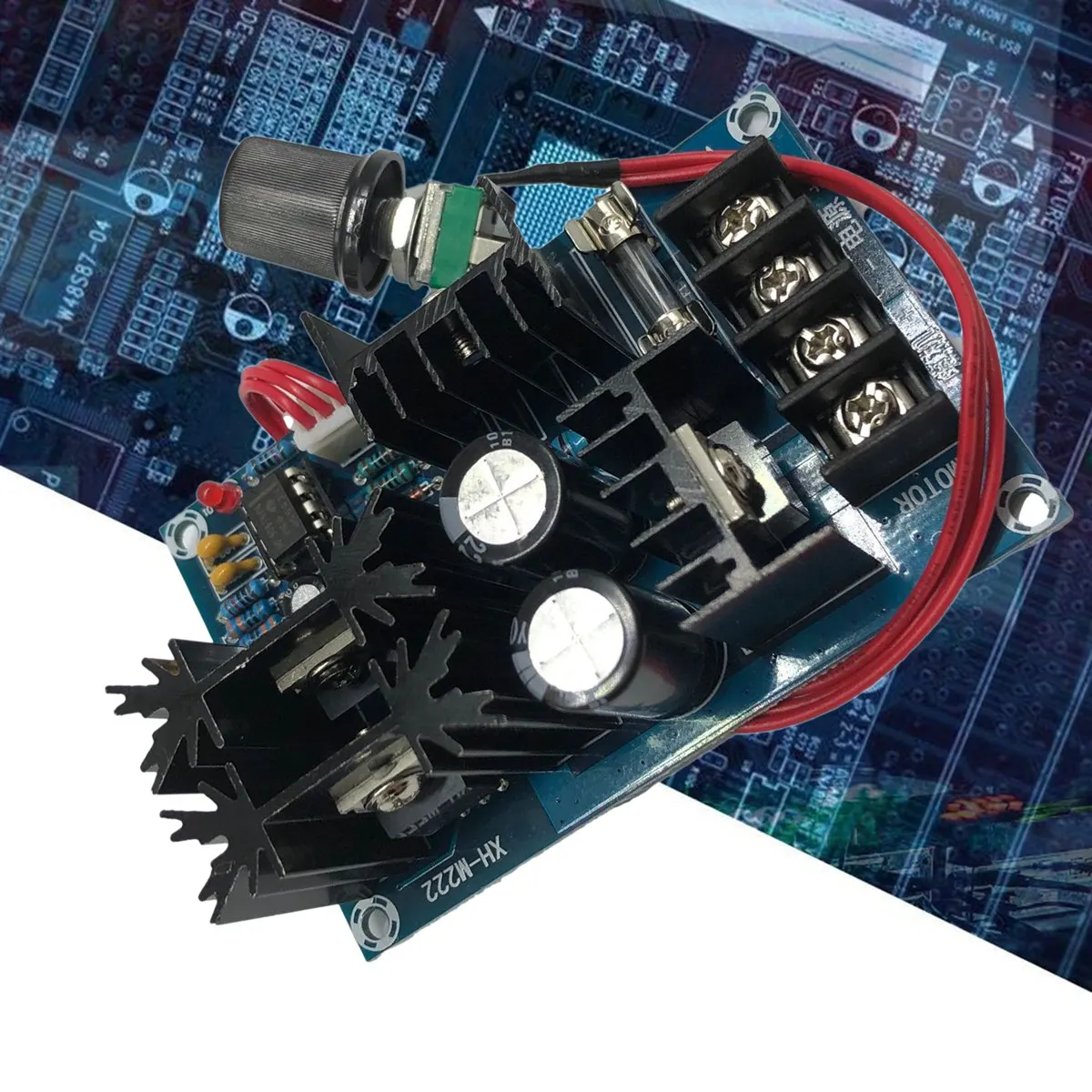 XH-M222 DC Motor Regulácie Otáčok Modul 800W High-Power Control Board PWM Regulácie Otáčok Prúd 20A Motor Regulátor