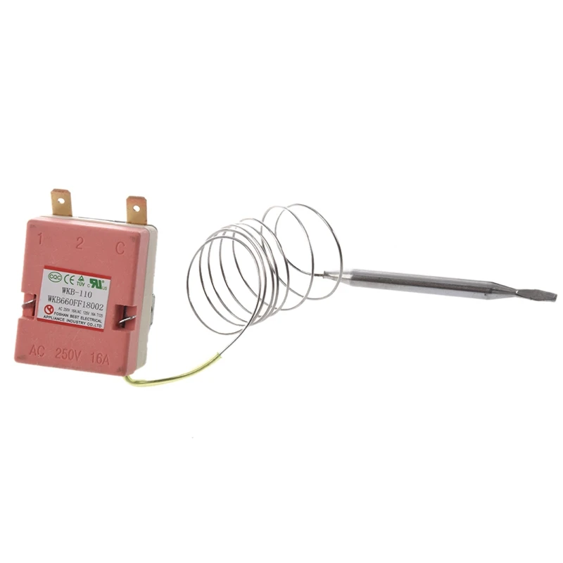 3X AC 250V 16A 30-110C regulácia Teploty Kapilárový Termostat Pre Elektrické Rúry