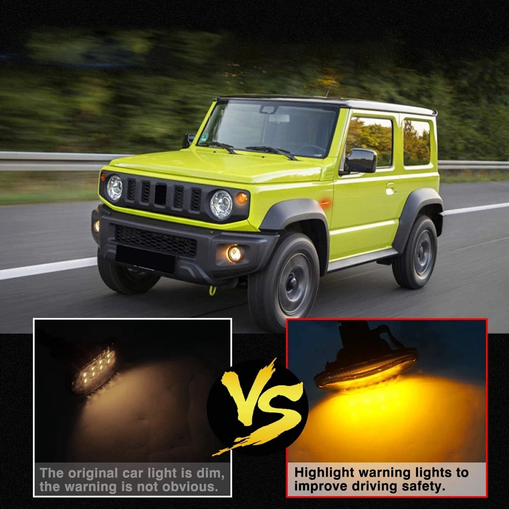 Amber LED, Bočné Obrysové Svetlá na Suzuki Jimny JB74 JB64 2018 - Zase Signálu, Svetelný Indikátor Výmeny, Údené