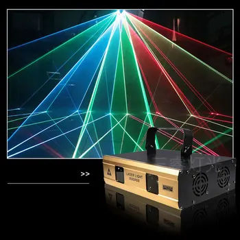 1.2 W/2W Dvojité Hlavu Farebný Laser Animácie Svetlo Ktv Bar Dj Hlasové Ovládanie Led Fáze Zariadenia Laserové Svetlo LS-2TC1200