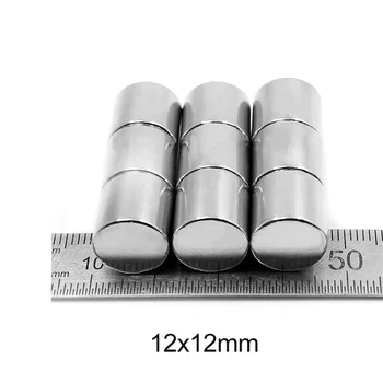 2/5/10/15/20/30PCS 12x12 mm Kolo Vyhľadávanie Magnet 12mm X 12mm Disk Neodýmu Magnet Silné 12x12mm permanentným Magnetom 12*12 mm