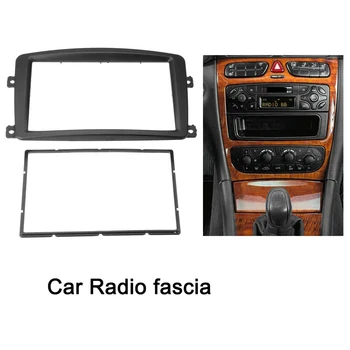 2 Din autorádia Fascia DVD Prehrávač Panel Súpravy Stereo Dash Rám pre Mercedes Benz C CLK G TRIEDA, Viano W203 W209 W463 W639