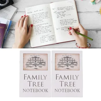 2 ks Family Tree Notebook 16 Strán dvoch Strán Rodine Knihe záznamov Zošit Pre Rodiny Office kancelárske potreby