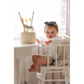 24 inch 60 cm Znovuzrodené Dieťa, Batoľa Bábika Novorodenca Lottie Princezná Dievča Realisticky Soft Touch 3D Kože Umenia Bábika s Rukou Root Vlasy