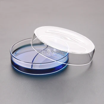 3ks DIA 90 mm Borosilikátového skla Petriho kultúry jedlo Použili pre kultúry baktérií, bunky a baktérie mliečneho kvasenia v laboratóriu
