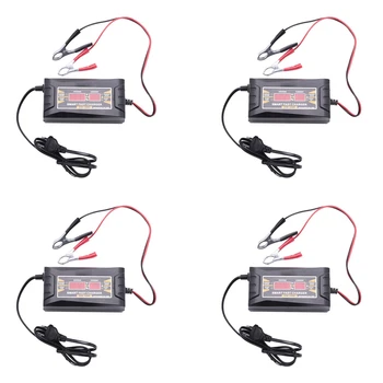 4X Syn-1210D+ LCD Smart Rýchlo, Olovené Batérie, Nabíjačka 12V 10A Pre Auto, Motocykel EÚ Plug