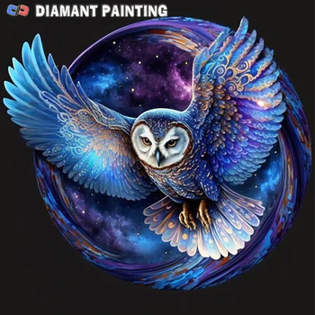 5D 2023 Nové Úplné Námestie Kolo Diamond Maľovanie Sova Mozaiky Zvierat Cross Stitch Výšivky Nastavuje Ručne vyrábané Výrobky Home Decor Art