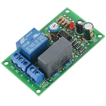 ABSF 220V relay doska, zapnutie, časové oneskorenie, obvod modul, chodby, prepínač, schodisko svetlo, D1B5