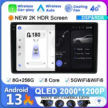Autorádio Bezdrôtový Carplay Android 13 Systému Pre Audi A4 B6 B7 S4 RS4 SEAT Exeo 2008-2012 Multimediálne Video Prehrávač, Navigácia GSP