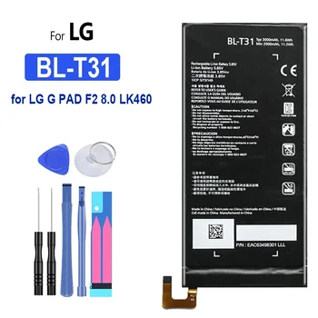 BL-T31 Batéria 3000mAh pre LG G Pad F2 8.0, LK460 Batériu Mobilného Telefónu