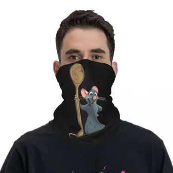 Cartoon Remy Ratatouille Merch Bandana Krku Návlek Maska Šátek V Pohode Rybárske Masku Na Tvár Unisex Vetru