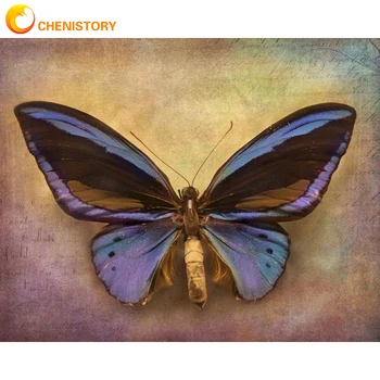 CHENISTORY Diamond Maľby Plné Námestie/Kolo Vŕtať 5D DIY Animal Butterfly Daimond Výšivky Drahokamu Cross Stitch Domov Deco