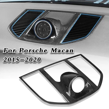 Dashboard Odvzdušňovací Otvor Kryt Výbava Rozchod Pod Prístrojovej Doske Rám Pásy Uhlíkových Vlákien Pre Porsche Macan Na Roky 2014-2020