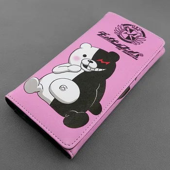 Dlhé štýl PU peňaženka s farebnými tlač Anime/Hry Danganronpa/Monokuma s mince vrecku