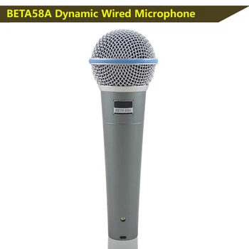 High-End Kvalitu BETA 58 Vokálny Mikrofón,BETA Drôt Mikrofón,58A Profesionálny Vodič mikrofón Pre Vokalisti