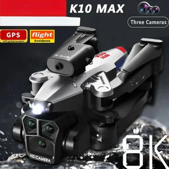 K10MAX Drone 4K Profesionálny Fotoaparát 8K GPS HD Všesmerového Prekážkou Povinnostiam, Letecké Fotografie Tri Kamery Vyhýbanie sa Quadr