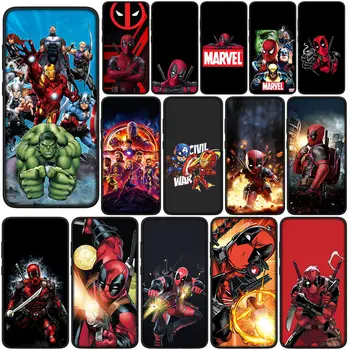 Marvel Avengers Deadpools Kryt Telefónu Prípade Huawei Y7A Y6P Y5P Y6 Y7 Y9 Prime 2018 2019 Y8P Y9A Y8S P Smart Funda Mäkké Puzdro