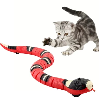 Mačka Interaktívne Hračky, Elektrické Indukčné Had Hračky Smart Snímanie Dráždiť Hada Pet Školenia Hračky USB Nabíjanie Mačka Príslušenstvo
