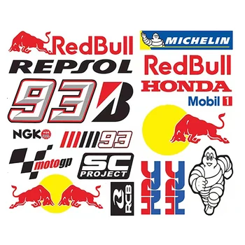 Motocykel Red Bull Logo Nálepky Prilba Obtlačky Pre Honda, Ktm