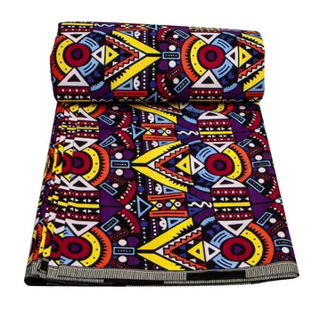Nigérijský Ankara Vosk Textílie Nové Veľkoobchodné Ceny 100% Bavlny, Mäkké Šiť Tissu Plavidlá Afriky Skutočný Vosk Pre Ženy Šaty 2024