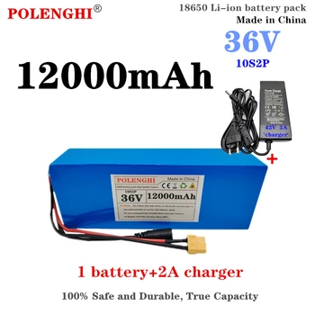 POLENGHIgenuine kapacita 36V 12Ah18650lithium-ion batéria 10S2P 500W, elektrické požičovňa skútrov batérie s BMS+42V nabíjačky