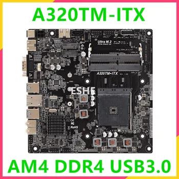 Používa A320 AM4 MINI-ITX ITX HTPC základná Doska Pre ASRock A320TM-ITX Ploche Dosky USB3.1 M. 2 DDR4 HIME 100% testované plne práce