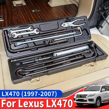 Pre 1997-2007 Lexus 470 LX470 zadných dverí batožinového priestoru Tiesňový Toolbox Interiéru Inovované Príslušenstvo Úprava 2003 2004 2005 2006