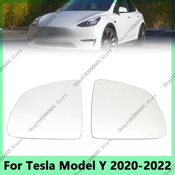 Pre Tesla Model Y 2020 2021 2022 Auto Vonkajšie Spätné Zrkadlo Objektív S Vyhrievané Sklo Objektív, Príslušenstvo, Náhradné Auto Styling