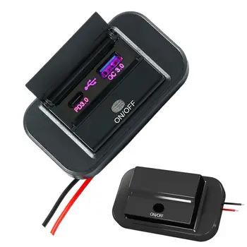 Rýchlo Nabíjačka do Auta USB C Nabíjačku Rýchle Nabíjanie Prachotesný Auto Nabíjačka Telefónu PD & QC3.0 Dual-Port USB, C Cigariet Zapaľovač Adaptér
