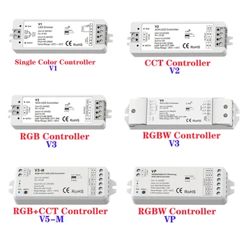 Skydance 1CH 3CH 4CH 5CH LED Controller DC12V-24V Jednu Farbu CCT RGB RGBW RGBWW 2.4 G RF Controller