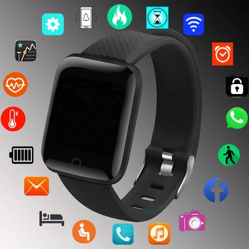 Smart Hodinky Muži Ženy Fitness Hodinky Náramok Elektronika Smart Hodiny Pre Android, iOS Deti Nepremokavé Športové Smartwatch