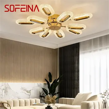 SOFEINA Stropné svietidlo Nordic Tvorivé Zlaté Krúžky Lampy, Svietidlá, Domov pre bývanie, Jedáleň Dekorácie