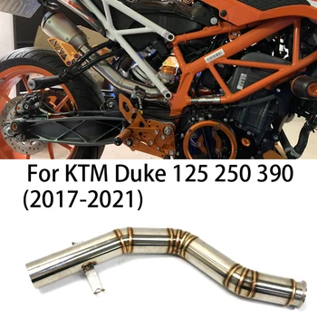 Upgrade Na KTM Duke 125 200 250 390 RC390 2017-2021 motocykel výfukových polovice odkaz pipe trubice pripojiť Upravený Príslušenstvo