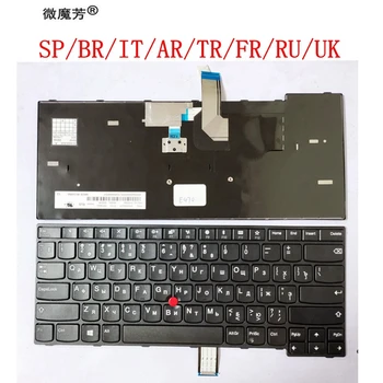 US/SP/BR/SA/AR/TR/FR/RU/UK Novej spoločnosti Lenovo E470 E470C E475 FRU 01AX040 Notebook QWERTY španielsky