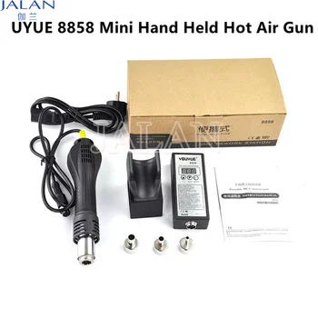 UYUE 8858 Mini Ručné teplovzdušné Pištole LED Digitálne Prenosné Desoldering stanica Pre Telefón, Zváranie, Opravy Nástrojov