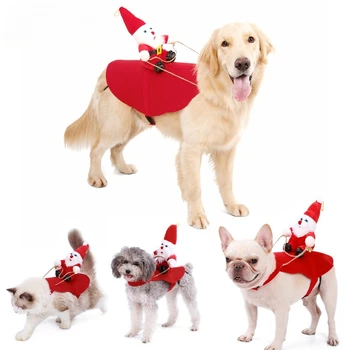 Vianoce Psa Oblečenie pre Mačky Zmeniť Oblečenie pre Santa Claus Nepredvídateľný Malé Stredné Pes Zlatý Retriever Jeseň a v Zime Kostýmy