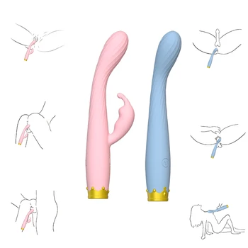 Vibrátor pre Ženy Silikónové Rabbit Vibrátor 360 ° Rotačný Vibrátor G-spot Stimulácia Klitorisu Stimulátor Dospelých, Sexuálne Hračky pre Dospelých 18+
