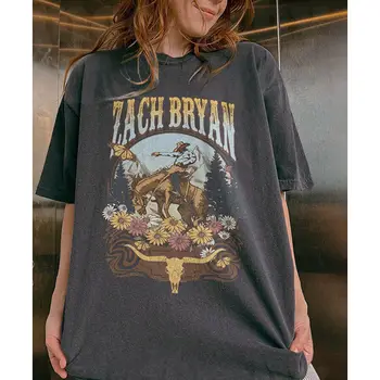 Vintage Zach Bryan Popáleniny Popáleniny Popáleniny Tour Tričko grafické všetkých veľkostí TT7835 dlhé rukávy
