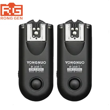 Yongnuo RF-603II RF603II N1 Bezdrôtový Flash Trigger Pre Nik&n D3 D1 D1H D1X D2 D2H D2X D3 D3X D100 D200 D300 D700 D800 D300S