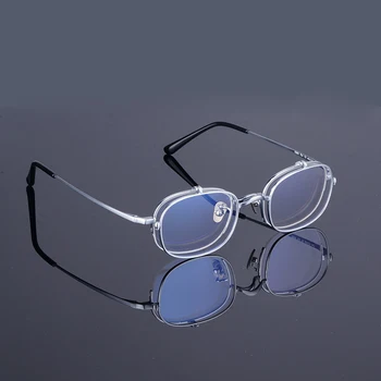 Čistý Titán Okuliare, Rám Muži Ženy Retro Vintage Okrúhle Okuliare Predpis Optické Krátkozrakosť Kórejský Okuliare Rámy Okuliarov