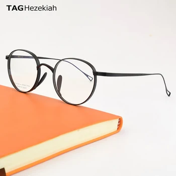 Čistý Titán Okuliare, Rám Mužov Retro Predpis Okuliare rámy Ženy 2024 Vintage Krátkozrakosť, Optické mužov Značky Okuliarov 113